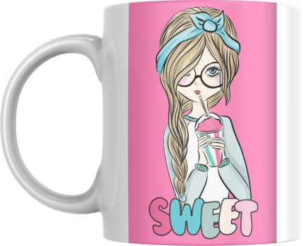 Printed Ceramic Mug | Coffee Mug | Tea Mug | Milk Mug | Designer Mug | 330 ml, Microwave & Dishwasher Safe | Mug for Kids | Mug for Friend, Birthday Gift