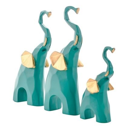 Elephant Hand Crafted Table Decor for Decorative Showpieceshowpiece Elephantshowpiece home decor itemsshowpiece Dear for living roomOffice DecorHotel (Multicolor)